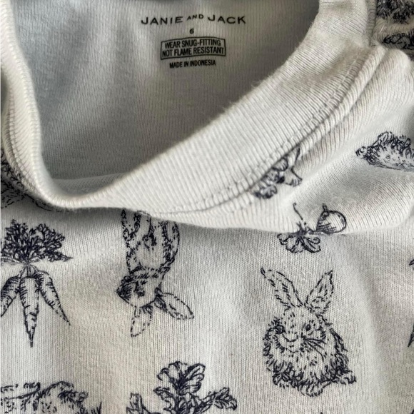 Janie and Jack bunny pajamas - 6 - Picture 3 of 5